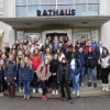 40 Jahre Austausch des WHG mit Chennevières: Empfang der deutsch-französischen Schülergruppe im Durmersheimer Rathaus